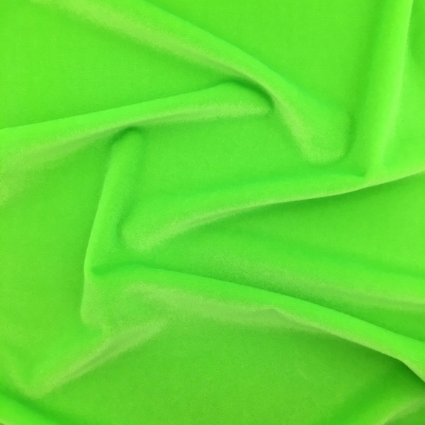 Stretch Velvet - FLUORESCENT GREEN